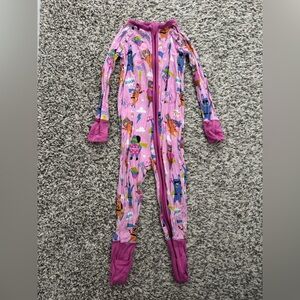 Little Sleepies Pink Superhero Zippy